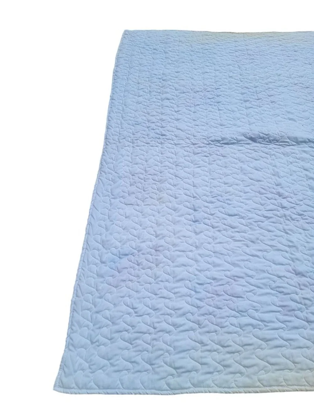 Vintage Handmade Patchwork Quilt with Floral & Geometric Patterns Twin Size